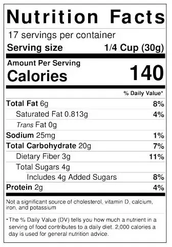 Chocolate and Hazelnut Chuckwagon Nutrition FactsCH-NF- 500 x500.webp