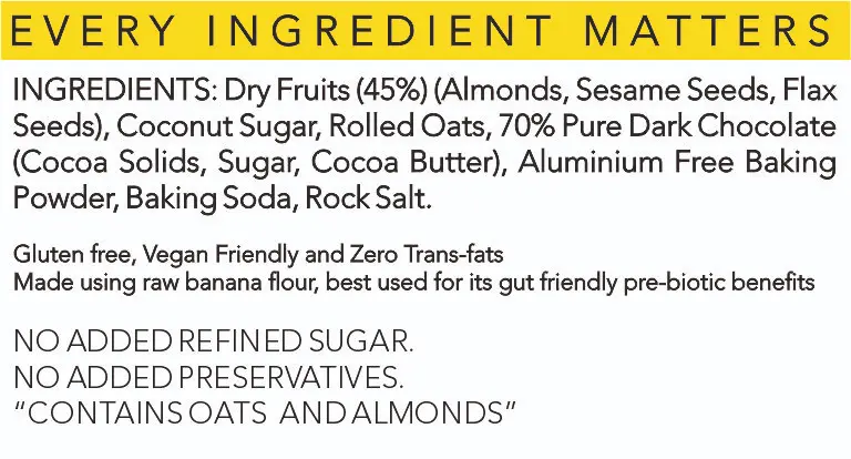 Sesame & Chocolate Chip Almond flour Banana Bread mix.webp