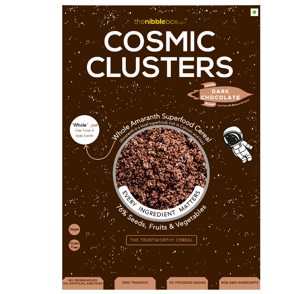 Dark Chocolate Cosmic Clusters (Millet Cereals)