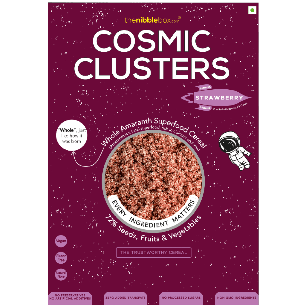Strawberry Cosmic Clusters (Millet Cereals)