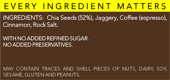 Coffee Chia Seed Pudding Breakfast Mix