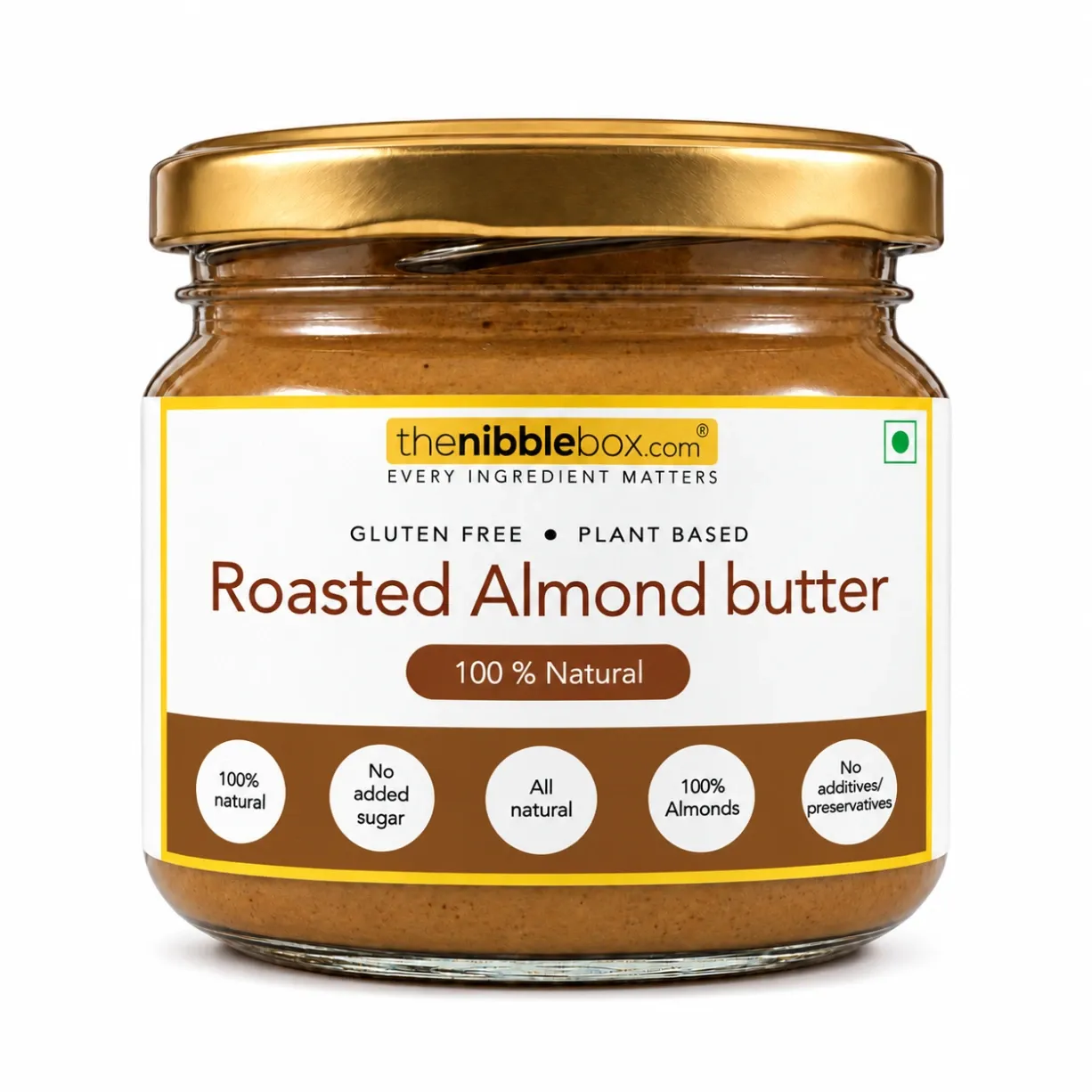 Roasted Almond Butter Jar (Unsweetened) (500g X 2)