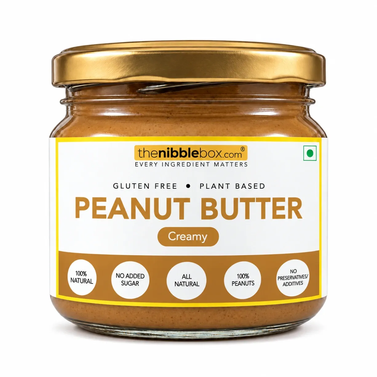 Peanut Butter Jar (Creamy, Unsweetened) (500g X 2)