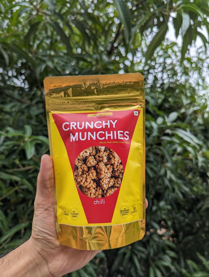 Crunchy Munchies Pearl Millet Snack (Chilli) (100g)