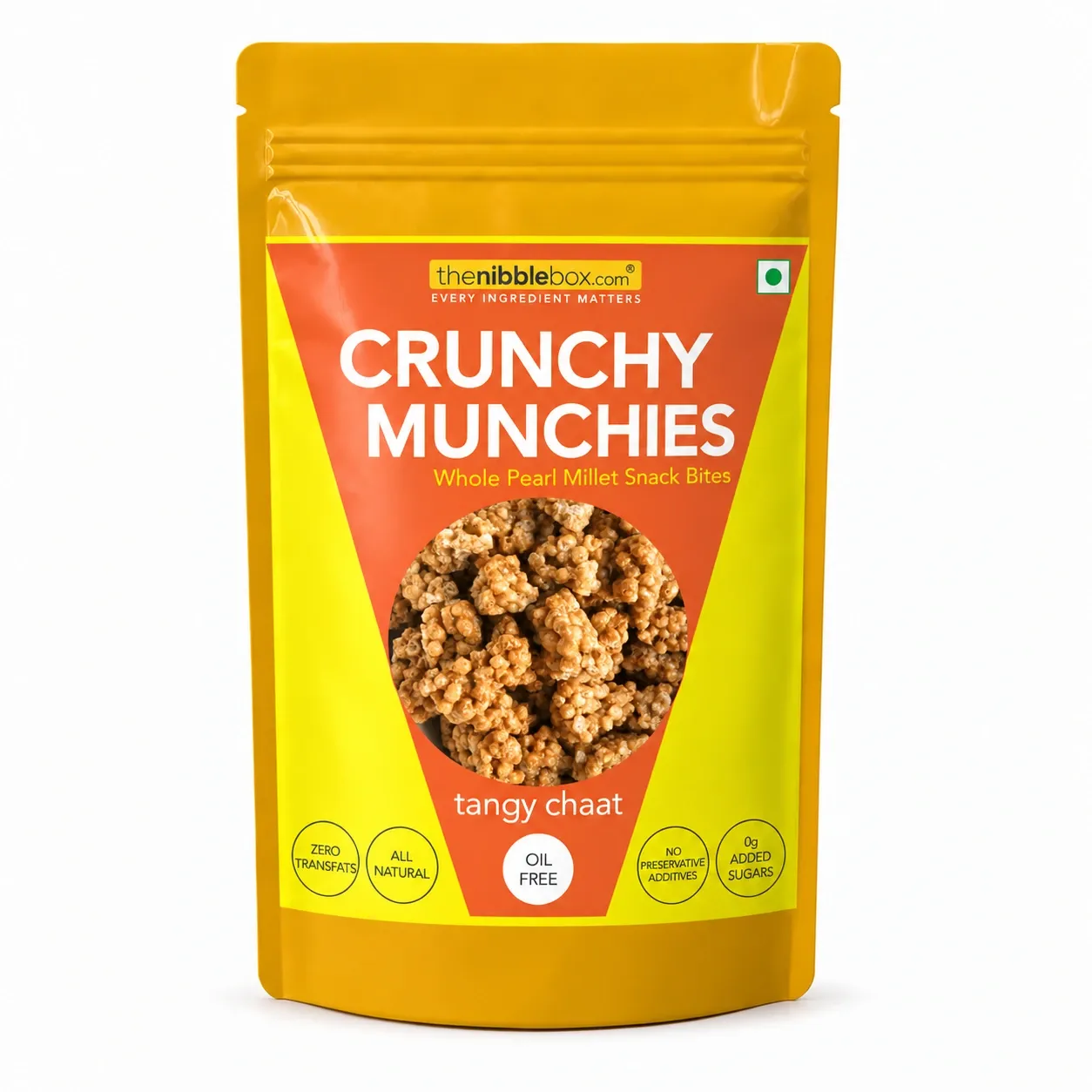 Crunchy Munchies Pearl Millet Snack (Tangy Chaat) (100g)