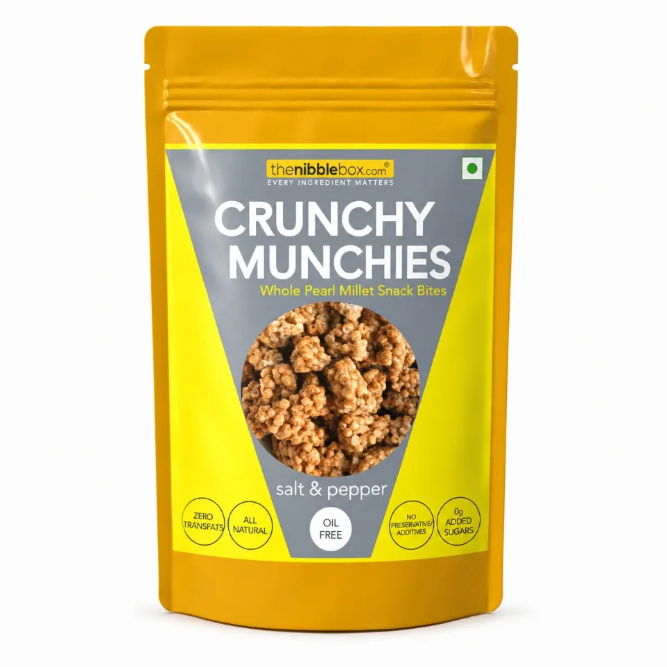 Crunchy Munchies Pearl Millet Snack (Salt & Pepper) (100g)