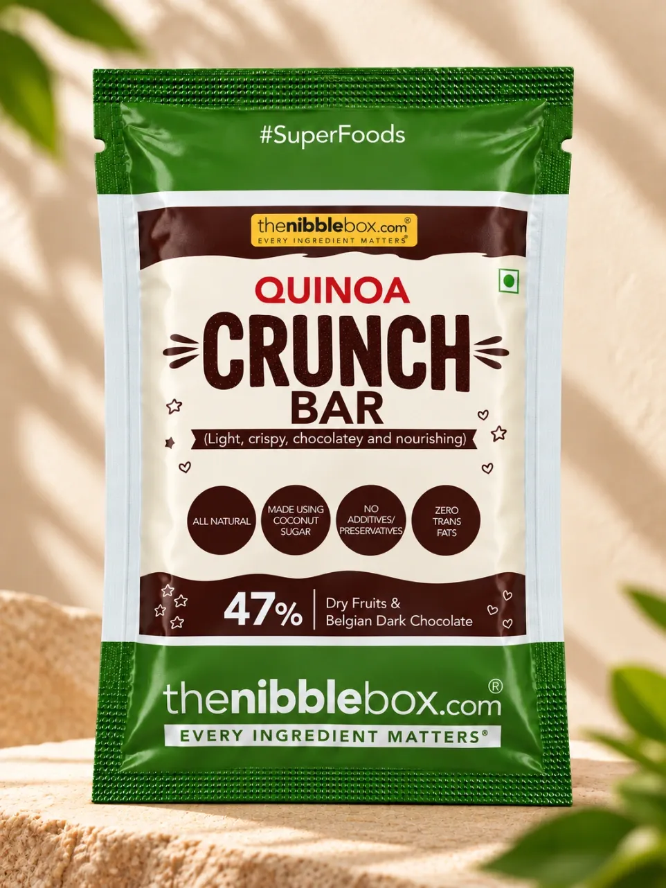 Crunch + Bars Quinoa (Single serve (25g) X 5)