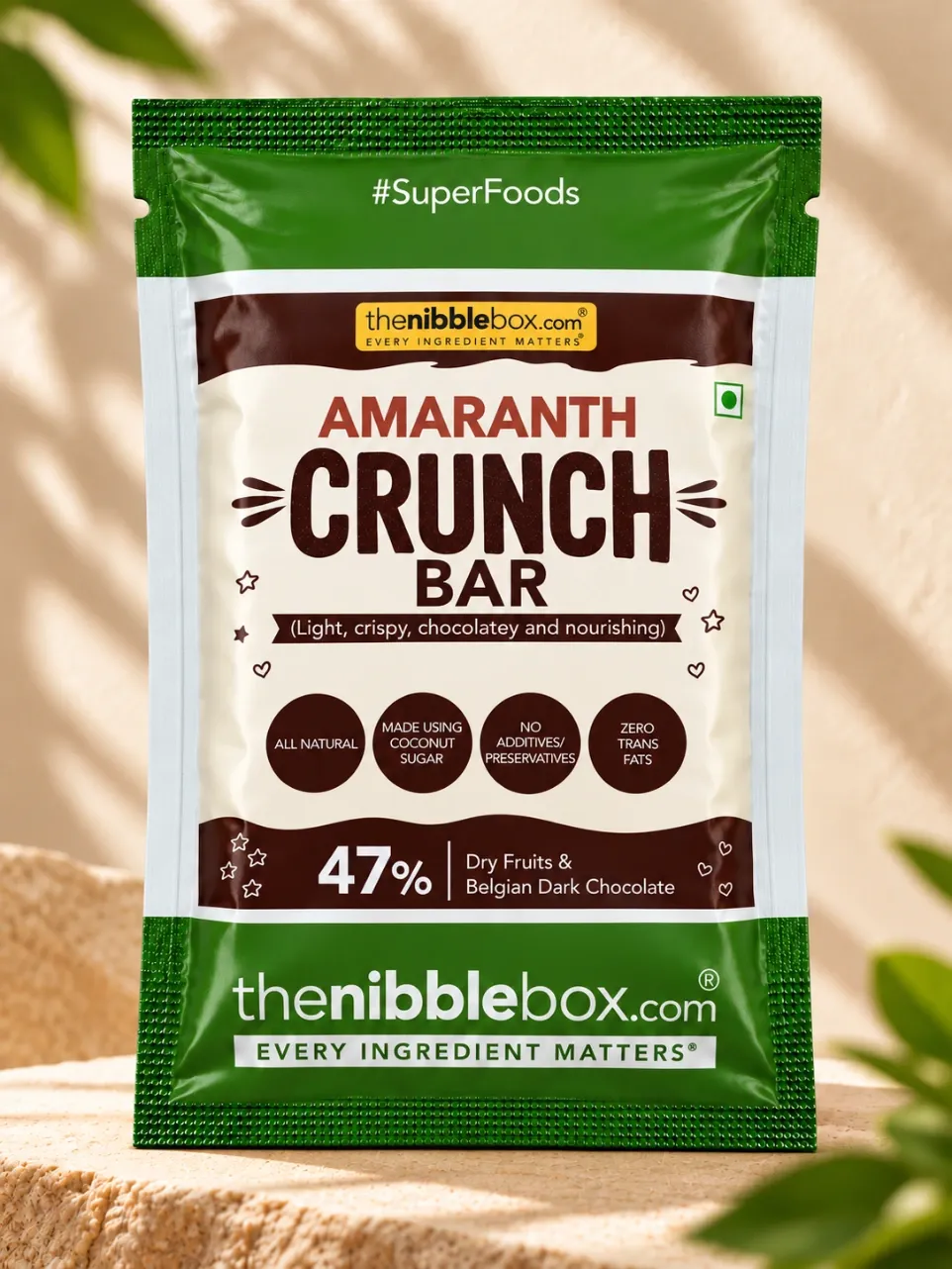 Crunch + Bars Amaranth (Single serve (25g) X 5)