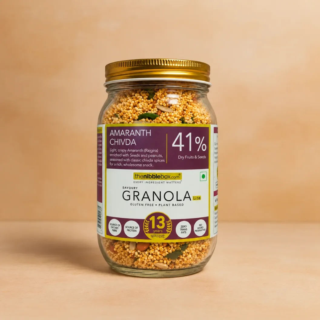 Amaranth Chivda Granola - lite (Savoury) (Jar (250g))