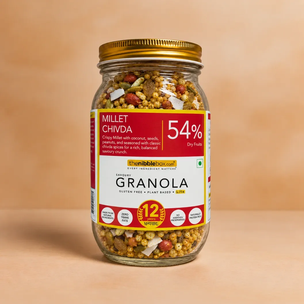 Millet Chivda Granola - lite (Savoury) (Jar (250g))