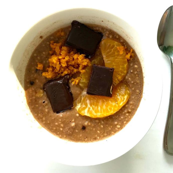 Chocolate & Hazelnut Almond flour Superfood Porridge Instant Breakfast Mix (Jar (200g))