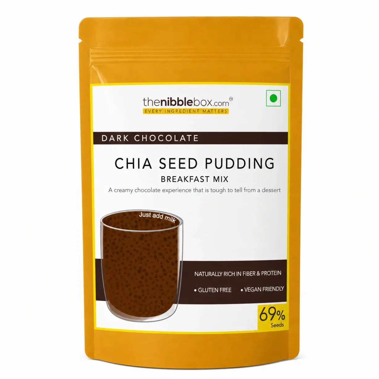 Dark Chocolate Chia Seed Pudding Breakfast Mix (500g X 2)