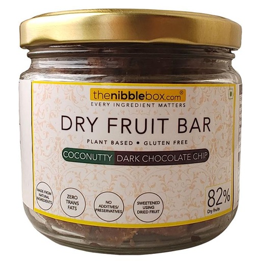 Coconutty - Dark Chocolate Chip (Dry Fruit Bar)